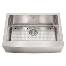 Kindred Canada KCFS30B/10-10BG - Kindred Collection 29.88-in LR x 20-in FB Apron Front Single Bowl Stainless Steel Kitchen Sink