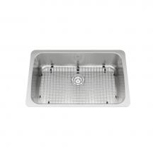 Kindred Canada KSS5UA/9D - Kindred Collection 30.13-in LR x 19.13-in FB Undermount Single Bowl Stainless Steel Kitchen Sink