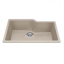 Kindred Canada MGS2031U-9CHA - Granite Series 30.69-in LR x 19.69-in FB Undermount Single Bowl Granite Kitchen Sink in Champagne