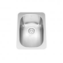 Kindred Canada QSU1813-7 - Steel Queen 12.75-in LR x 18.1-in FB Undermount Single Bowl Stainless Steel Hospitality Sink