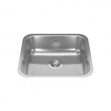 Kindred Canada RSU1820/7 - Reginox 19.75-in LR x 17.75-in FB Undermount Single Bowl Stainless Steel Kitchen Sink