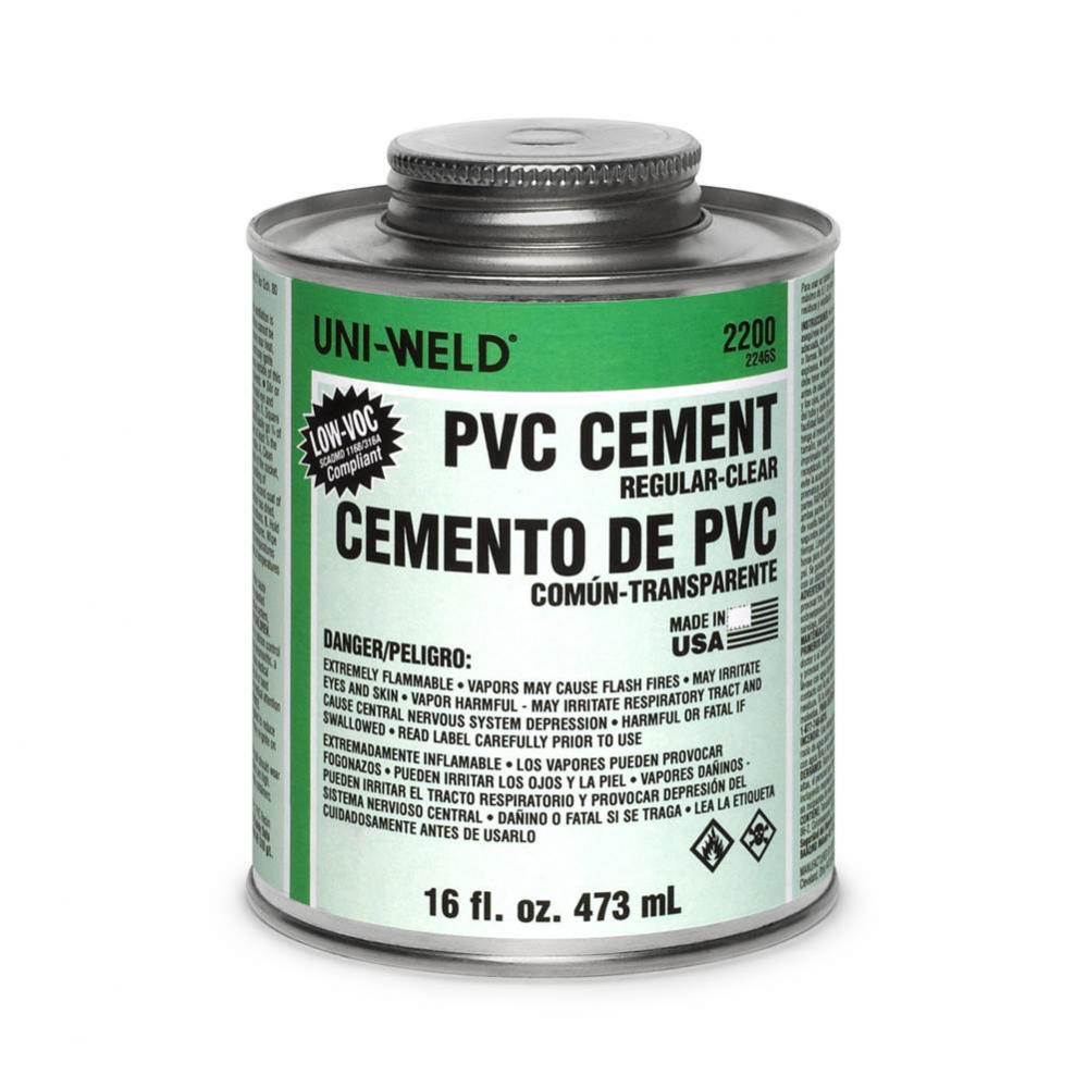 Clear Regular Body Pvc Cement Pt