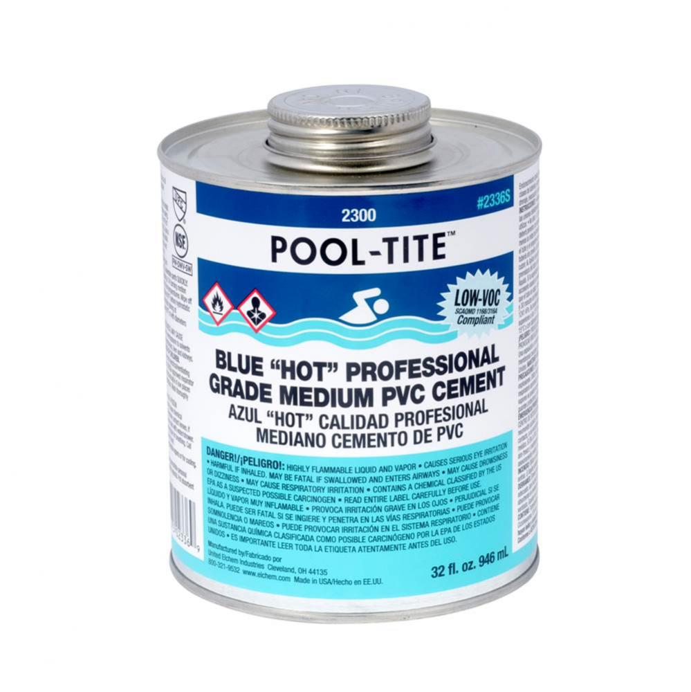 Blue Pool-Tite Pvc Cement Qt