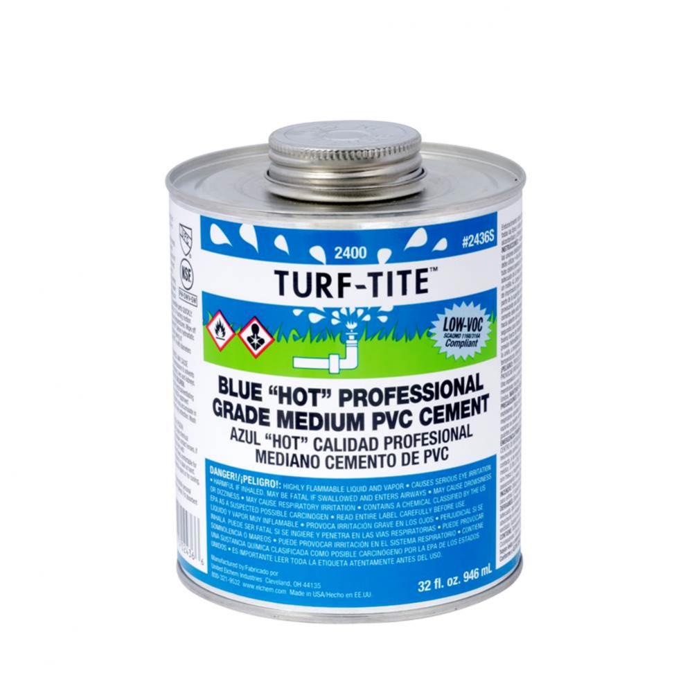 Blue Turf-Tite Pvc Cement Qt