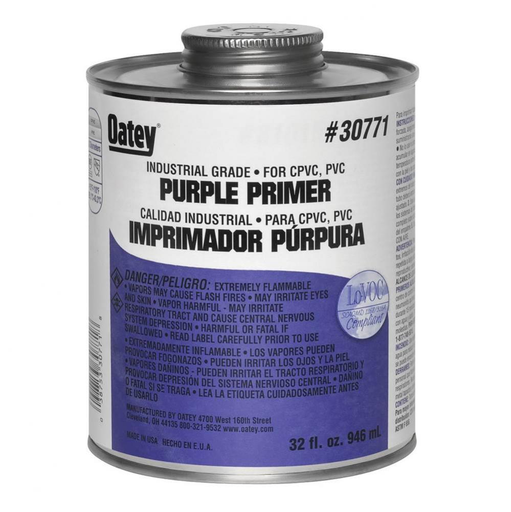 32 Oz Lo-Voc Purple Primer - Nsf Listed - Industrial Grade