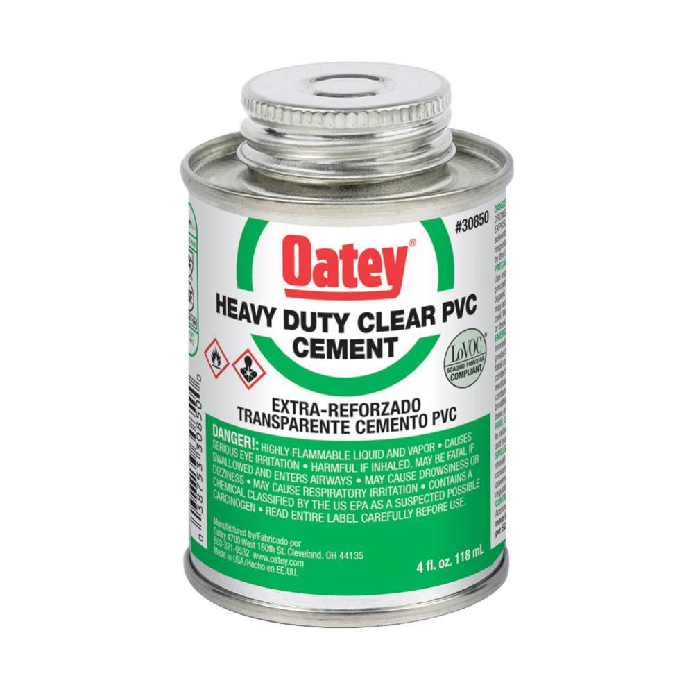 4 Oz Pvc Heavy Duty Clear Cement