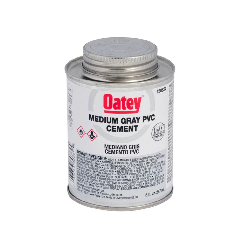 8 Oz Pvc Medium Gray Cement
