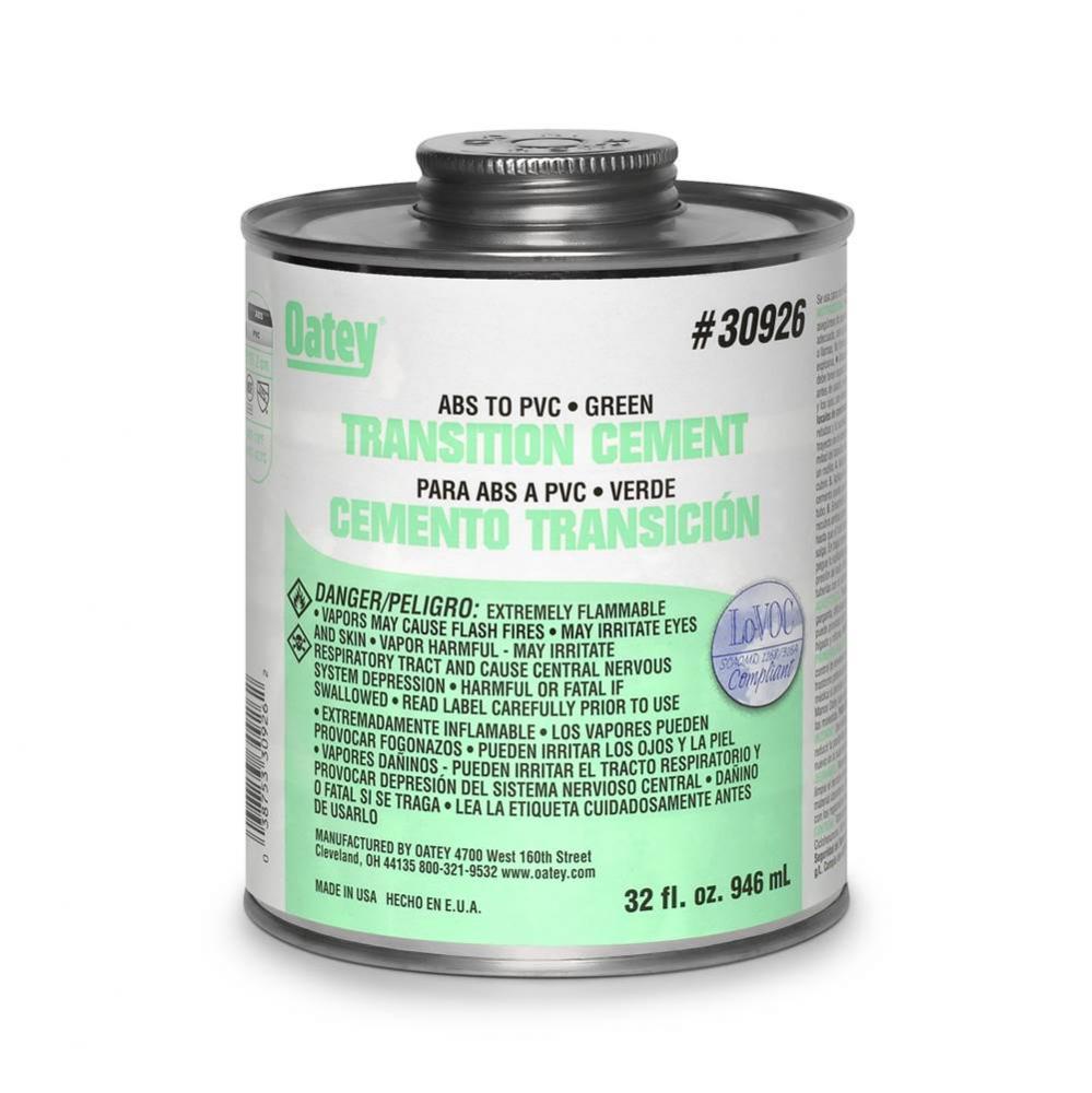 32 Oz Abs To Pvc Transition Green Cement