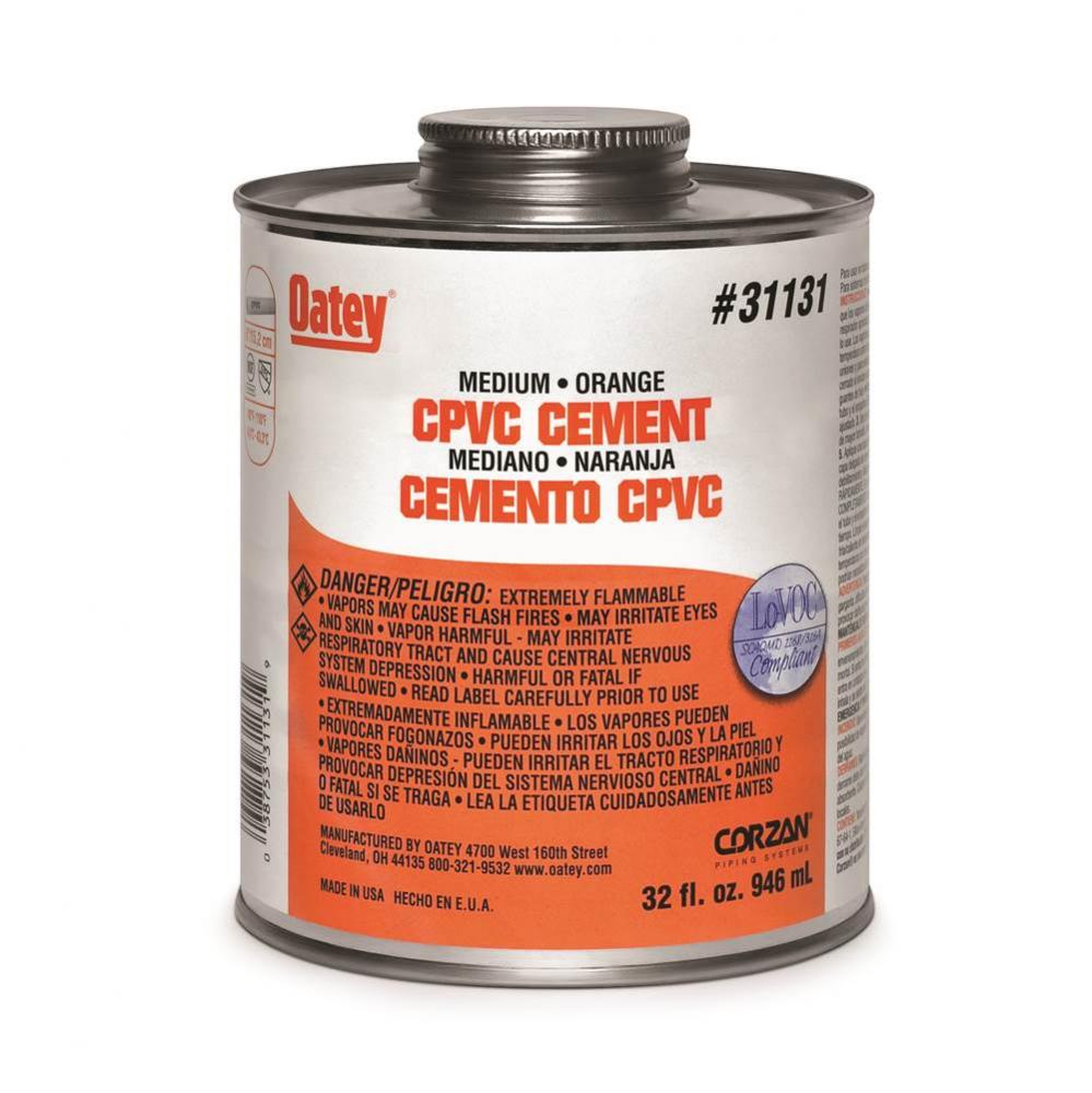 32 Oz Cpvc Medium Orange Cement