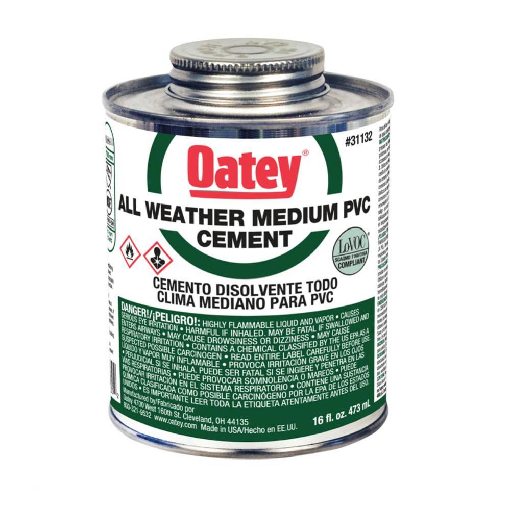 16 Oz Pvc All Weather Clear Cement