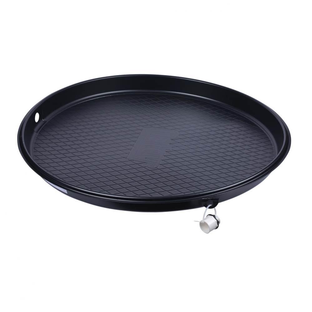 32 In Plain Water Heater Pan With Hole And Pvc Adapter