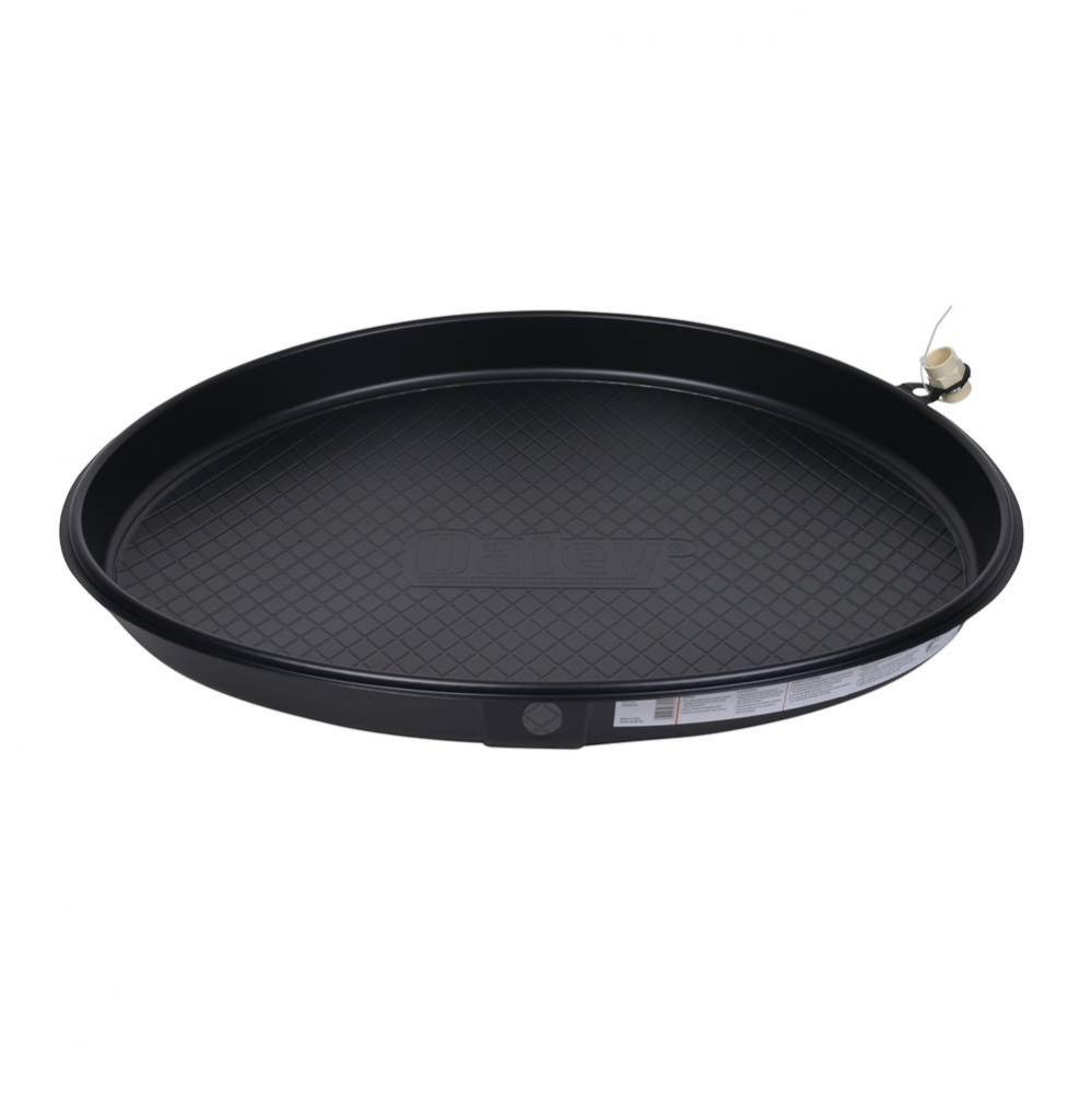 32 In Plain Water Heater Pan With Hole And Cpvc Adapter