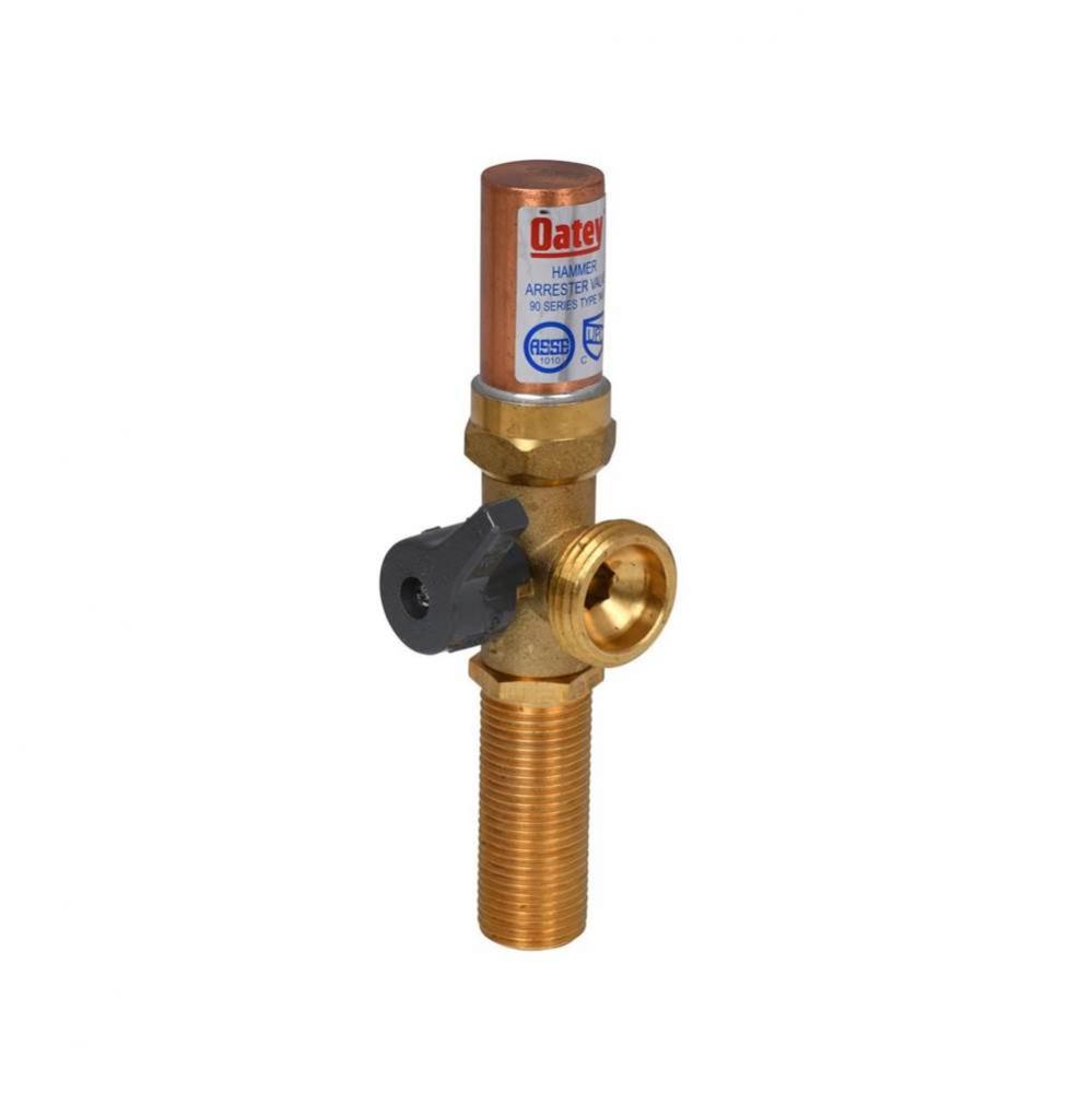 Wmob Valve, 1/4 Turn, Copper, Hammer, Side Hdl, Right