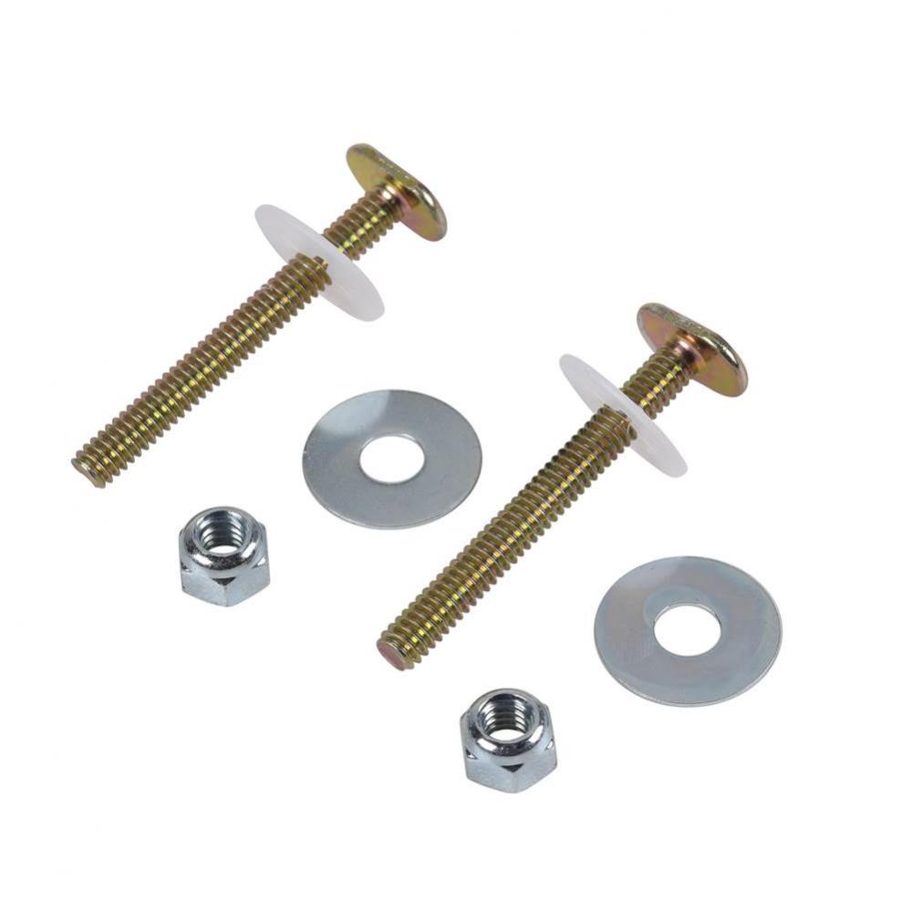 1/4 X 2 1/4 In Steel Plated Toilet Bolt Set W/Washer