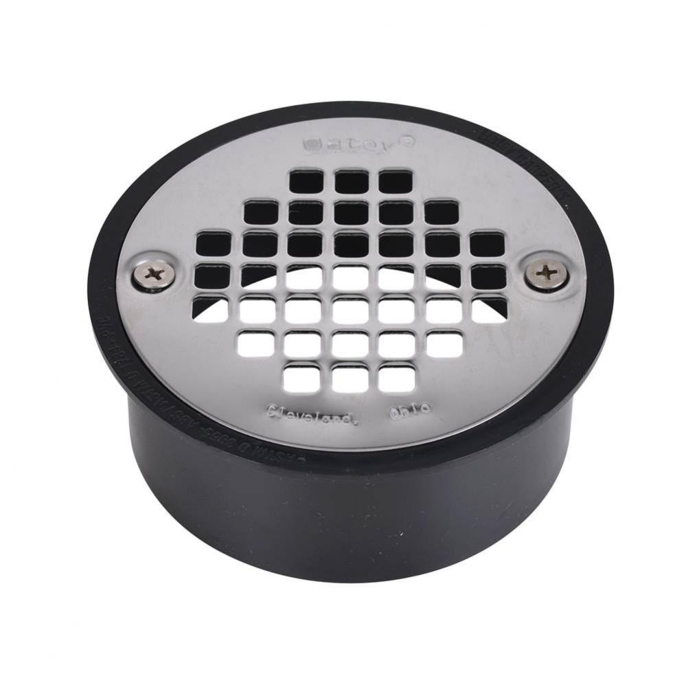 4 In. Snap-In Drain W/Ss Strainer Abs
