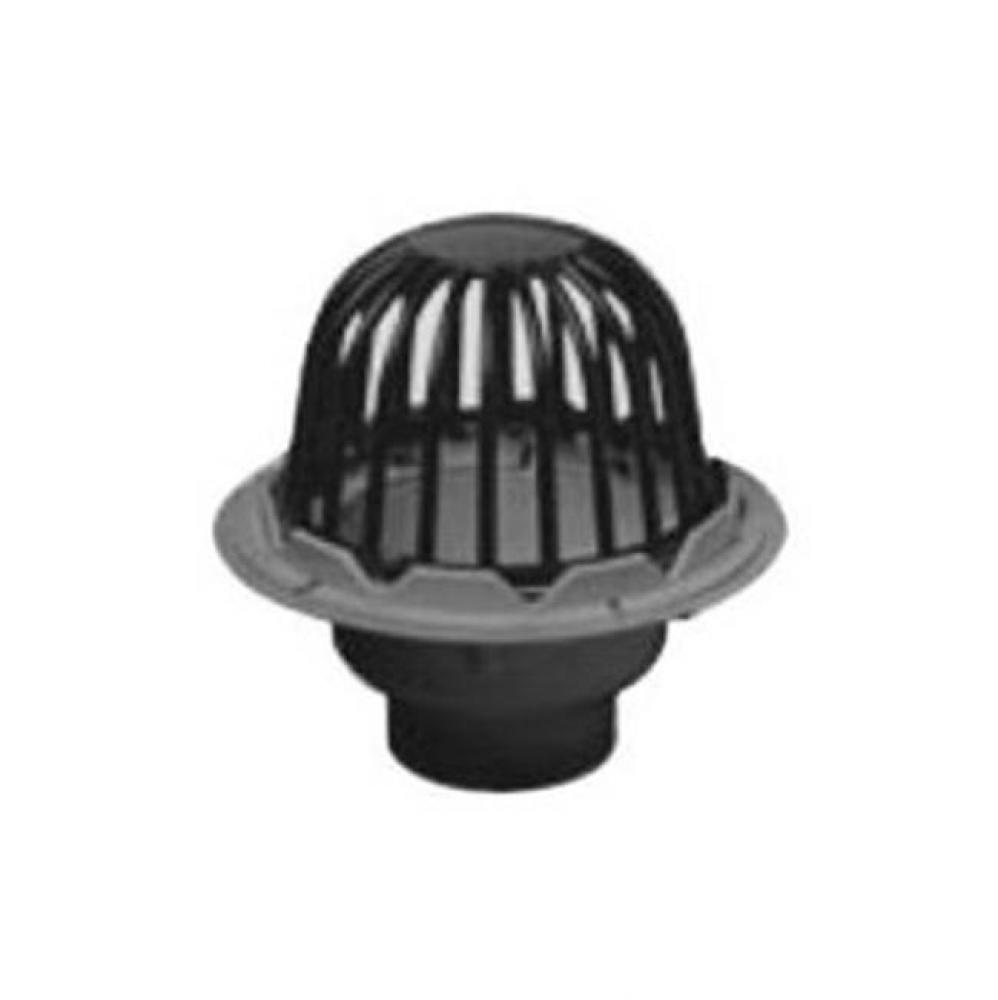 6 In. Pvc Roof Drain W/Abs Dome  Guard