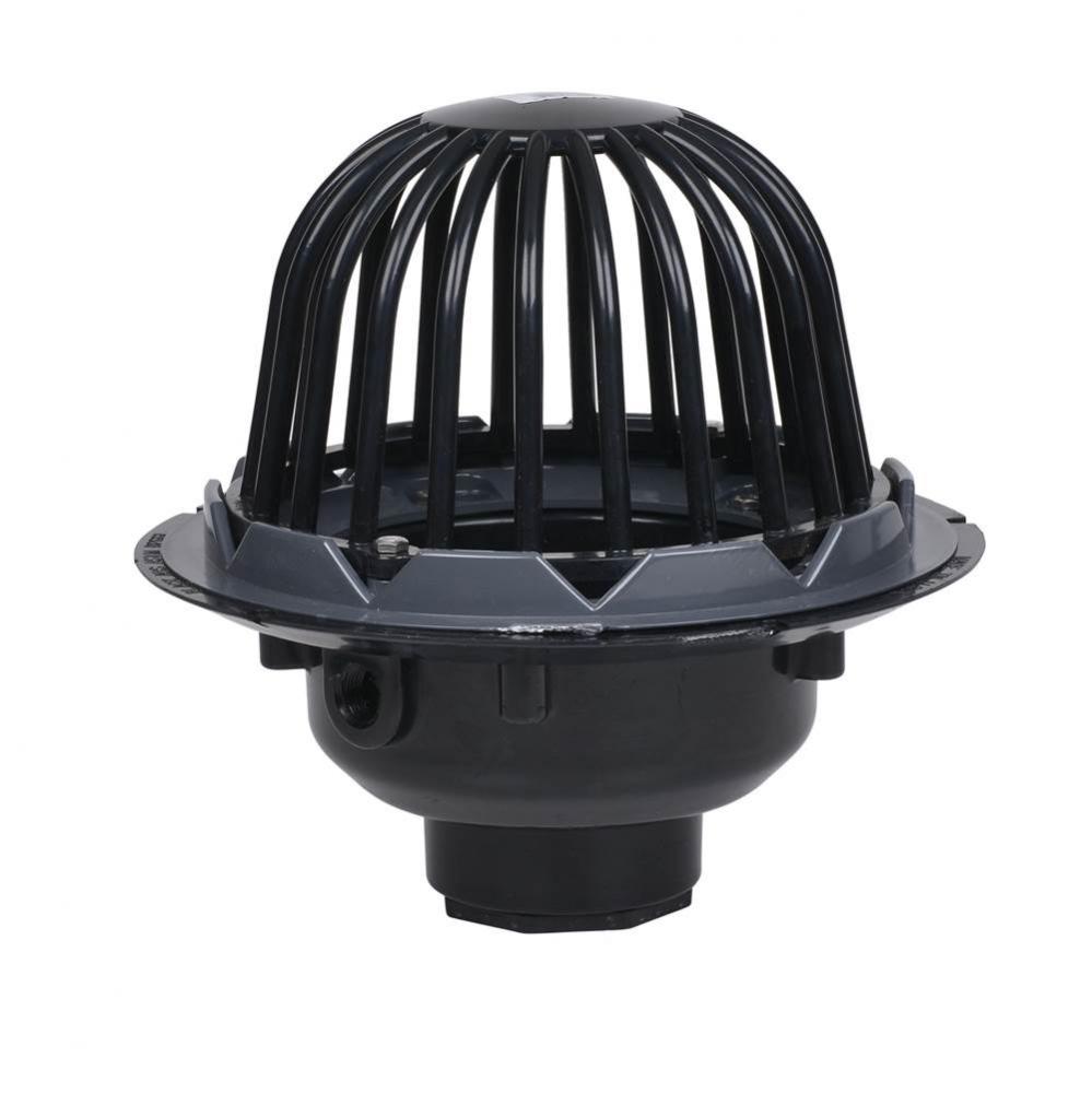 2 In. Abs Roof Drain W/Plastic Dome & Guard