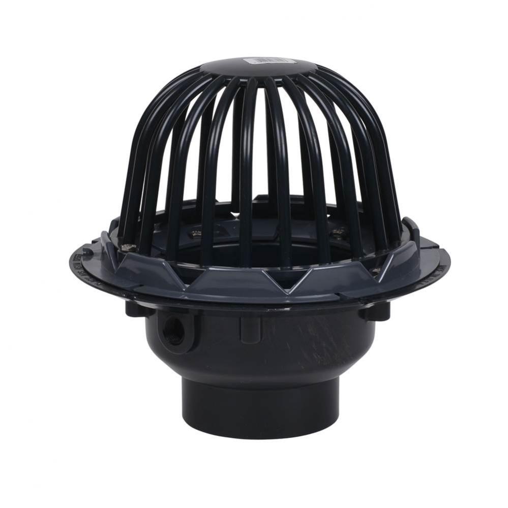 4 In. Abs Roof Drain W/Plastic Dome And Guard
