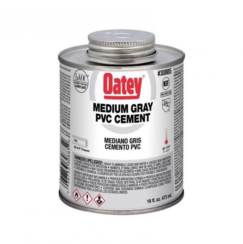 16 Oz Pvc Medium Gray Cement