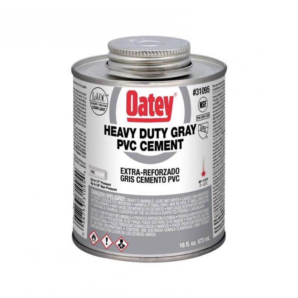 Gal Pvc Cement Heavy Duty Gray-Wide Mouth
