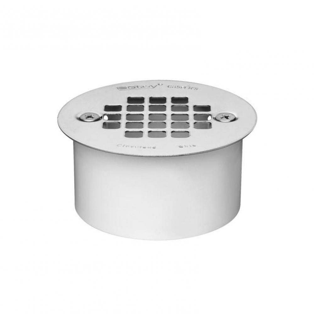 3 In. Snap-In Drain W/Ss Strainer Abs