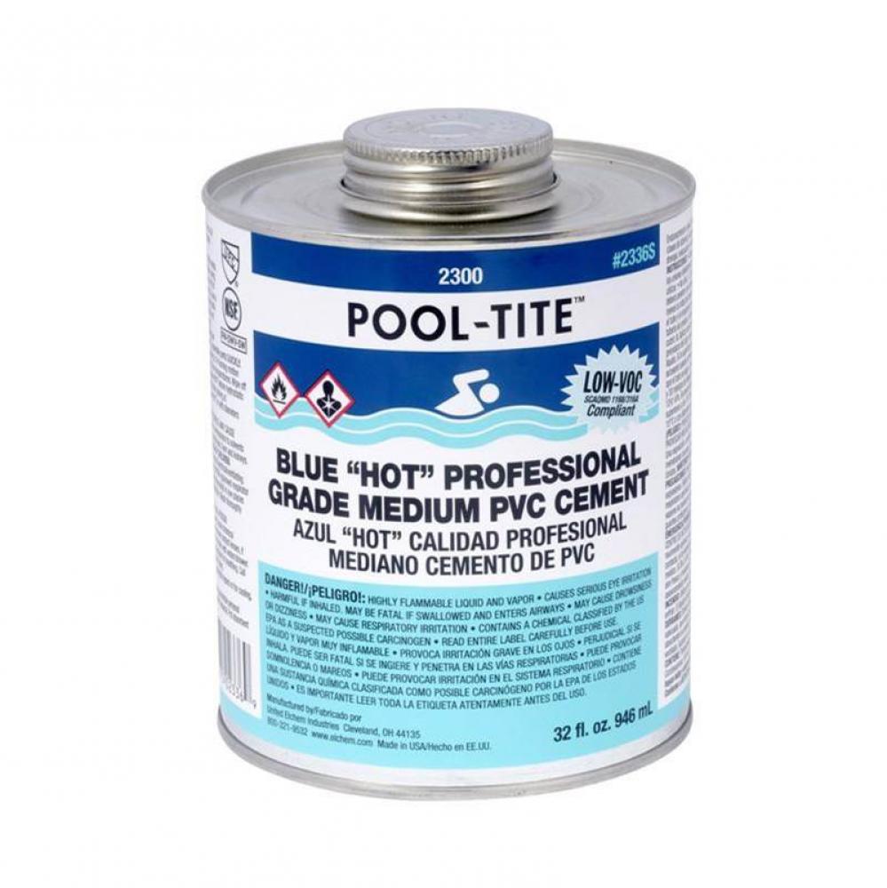 Blue Pool-Tite Pvc Cement 1/4 Pt