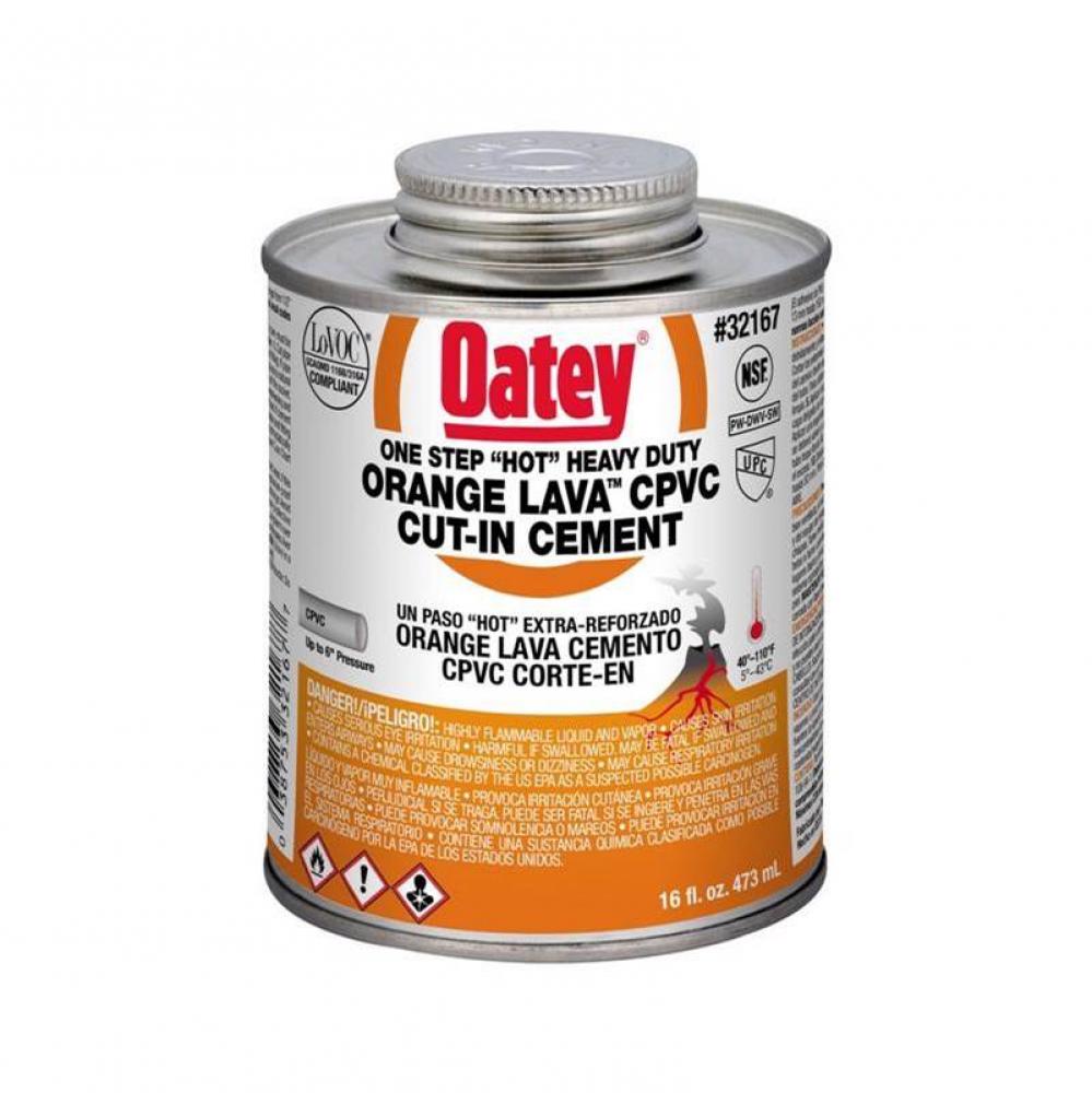 Gal Orange Lava Hot Cpvc Cut-In Cement -  Wide Mouth