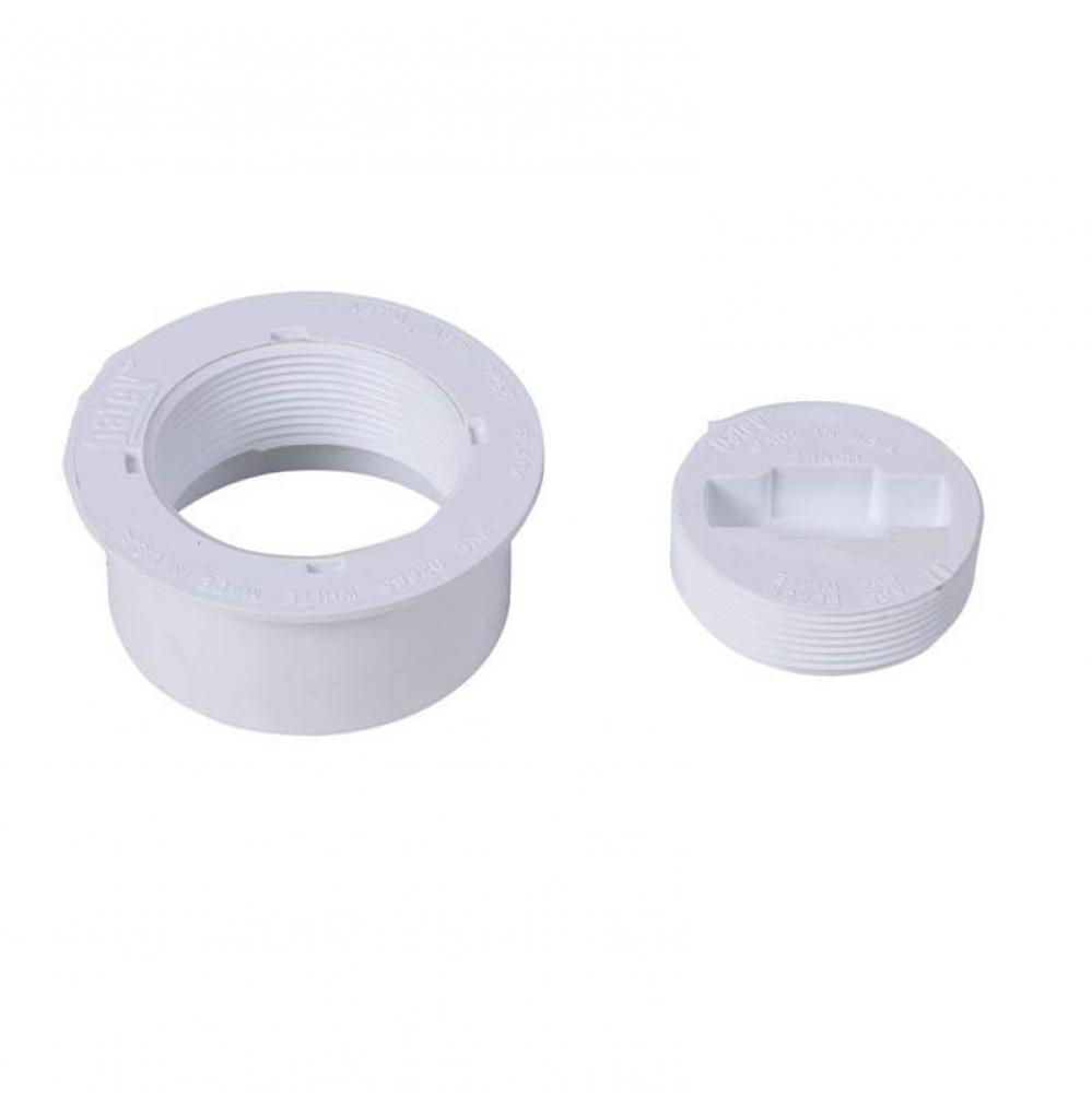 4 In. Abs Recessed Cleanout Plug