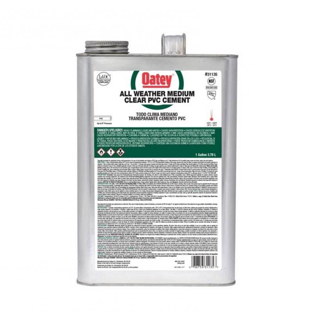 Gal Pvc All Weather Clear Cement