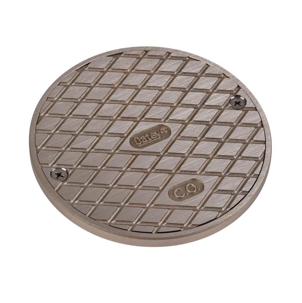 Cleanout Cover- 5 In. Round Nickel Bronze And Ring
