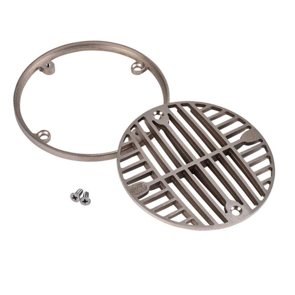 Strainer-5 In. Round Nickel Bronze And Ring