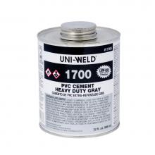 Oatey 1736S - Gray Pvc Heavy Duty Cement Qt