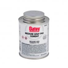 Oatey 30884 - 8 Oz Pvc Medium Gray Cement