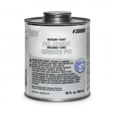 Oatey 30886 - 32 Oz Pvc Medium Gray Cement