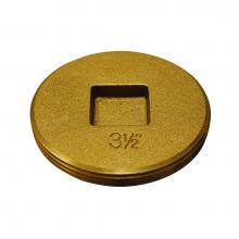 Oatey 42744 - 3 1/2 In. L.W. Brass Recessed Cleanout Plug