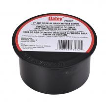 Oatey 43572 - 3 In. Plastic Snap-In W/Plastic Cover Abs
