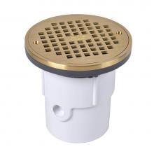 Oatey 72137 - 3 Or 4 In. Adjustable Pvc Drain W/Ring  Strainer