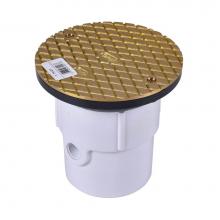Oatey 74127 - 3 Or 4 In. Adjustable Pvc Cleanout W/Brass Cover