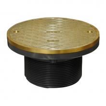 Oatey 74130 - 6 In. Brass Cover W/Ring  Barrel