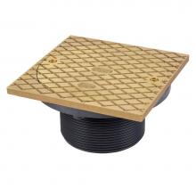 Oatey 74140 - 6 In. Brass Cover W/Square Ring  Barrel