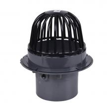 Oatey 78036 - 6 In. Pvc Roof Drain W/Abs Dome  Dam Collar