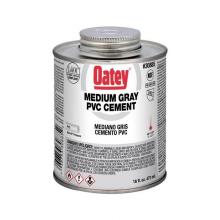 Oatey 30885 - 16 Oz Pvc Medium Gray Cement