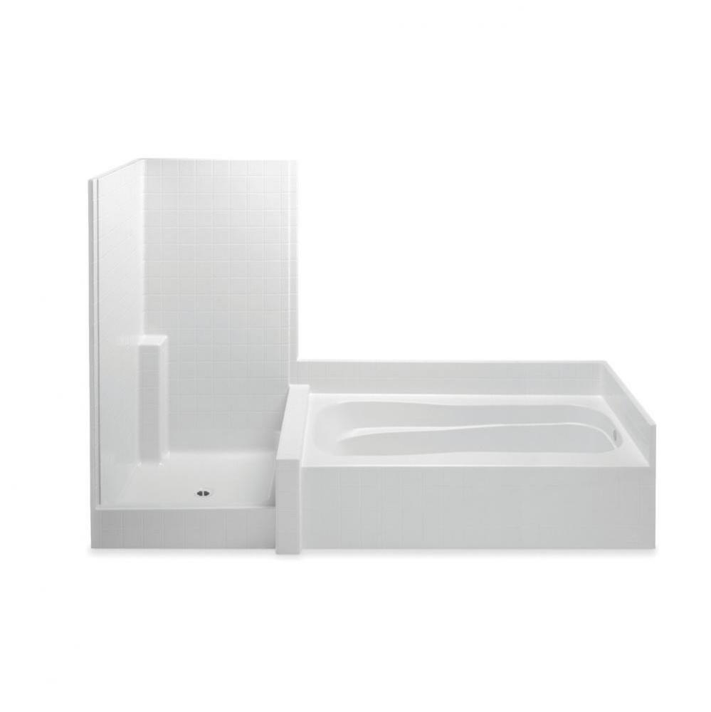 Darsey 114Hg 2-Pc Gelcoat Tub & Shwr Suite