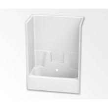 Aquatic AC003355-BC-TO-WH - 2543CTG One-Piece Tub Shower