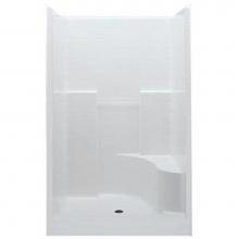 Aquatic 1603STCR-WH - Gelcoat Smth Tile Shwr; Rt Seat