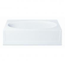 Aquatic 2603NWML-WH - Gelcoat Tub; Above Floor Rough