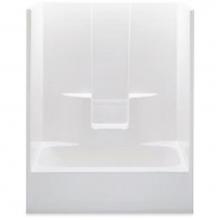 Aquatic 2603SGML-WH - Gelcoat Smth Wall Tub-Shwr; Above Floor Rough