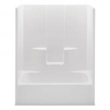 Aquatic 2603SGMR-WH - Gelcoat Smth Wall Tub-Shwr; Above Floor Rough