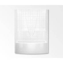 Aquatic AC003414-L-TO-WH - 6036BSTM AFR One-Piece Tub Shower