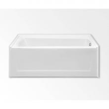 Aquatic AC003243-L-DBA-WH - Ellis 6032S Alcove Bathtub